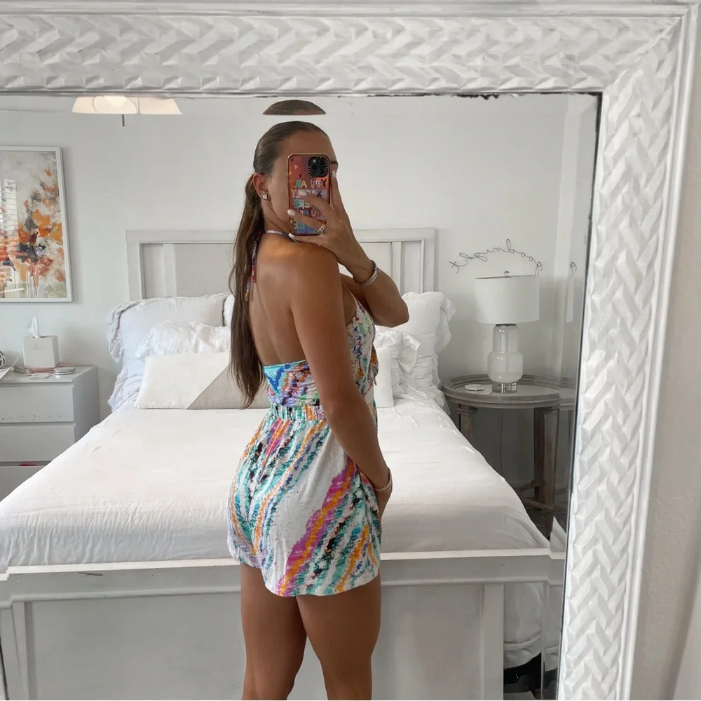 Mara Hoffman Print Romper - Picture 4 of 6